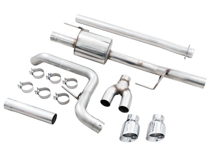 Ford F-150 Performance Exhaust - Rear - AWE Tuning - 0FG Dual Side Exit - Chrome Silver - `21-`27